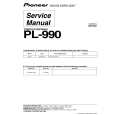 Cover page of PIONEER PL-990/WYXCN157 Service Manual