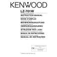 Cover page of KENWOOD LZ-701W Owner's Manual