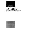 Cover page of ONKYO TA-2830 Owner's Manual