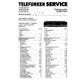Cover page of TELEFUNKEN A980 P Service Manual