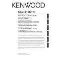 Cover page of KENWOOD KSC-510CTR Owner's Manual