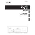Cover page of TEAC P-70 Owner's Manual