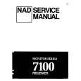 Cover page of NAD 7100 Service Manual