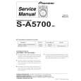 Cover page of PIONEER S-A5700/XE Service Manual