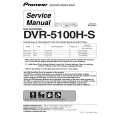 Cover page of PIONEER DVR-5100H-S/WVXU Service Manual