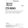 Cover page of PIONEER CX890 Service Manual
