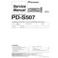 Cover page of PIONEER PD-S507/MVXK Service Manual