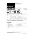 Cover page of PIONEER DT-510 Service Manual