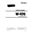 Cover page of TEAC W-470 Service Manual