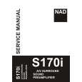 Cover page of NAD S170I Service Manual