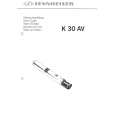 Cover page of SENNHEISER K 30 AV Owner's Manual