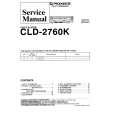 Cover page of PIONEER CLD2760K Service Manual