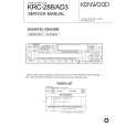 Cover page of KENWOOD KRC288AD3 Service Manual