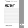 Cover page of PIONEER CDJ-800/KUCXJ Owner's Manual