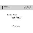 Cover page of PIONEER CDX-FM677/XN/ES Owner's Manual