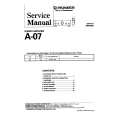Cover page of PIONEER A07 Service Manual