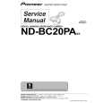 Cover page of PIONEER ND-BC20PA/E5 Service Manual