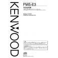 Cover page of KENWOOD PMS-E3 Owner's Manual