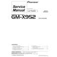 Cover page of PIONEER GM-X952 Service Manual