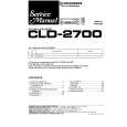 Cover page of PIONEER CLD-2700 Service Manual