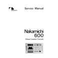 Cover page of NAKAMICHI 600 Service Manual
