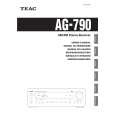 Cover page of TEAC AG790 Owner's Manual