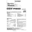 Cover page of PIONEER CDXP1200 Service Manual