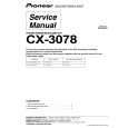 Cover page of PIONEER CX-3078 Service Manual