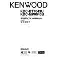 Cover page of KENWOOD KDC-MP6043U Owner's Manual