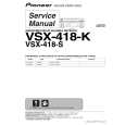 Cover page of PIONEER VSX-418-K/MYSXJ5 Service Manual