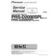 Cover page of PIONEER PRS-D2000SPL/XUEW5 Service Manual