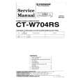 Cover page of PIONEER CT-W704RS Service Manual