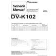 Cover page of PIONEER DV-K102/RAMXQ Service Manual
