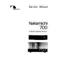 Cover page of NAKAMICHI 700 Service Manual