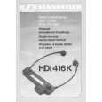 Cover page of SENNHEISER HDI 416 K Owner's Manual
