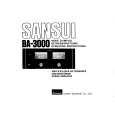 Cover page of SANSUI BA3000 Owner's Manual
