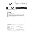 Cover page of SANSUI CD-E570 Service Manual