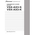 Cover page of PIONEER VSX-AX3-K Owner's Manual