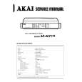 Cover page of AKAI APM719 Service Manual