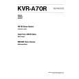 Cover page of KENWOOD KVRA70R Owner's Manual