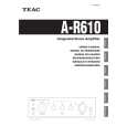 Cover page of TEAC AR610 Owner's Manual