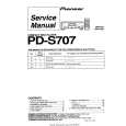 Cover page of PIONEER PDS707 Service Manual