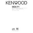 Cover page of KENWOOD MDX-F1 Owner's Manual