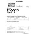 Cover page of PIONEER DV-515/RAMXQ Service Manual