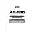 Cover page of AKAI AS-980 Owner's Manual
