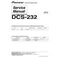 Cover page of PIONEER DCS-232/WXJ/RE Service Manual
