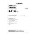 Cover page of PIONEER SP170/XE Service Manual