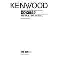 Cover page of KENWOOD DDX8639 Owner's Manual