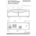 Cover page of KENWOOD M-A100 Service Manual