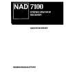 Cover page of NAD 7100 Owner's Manual